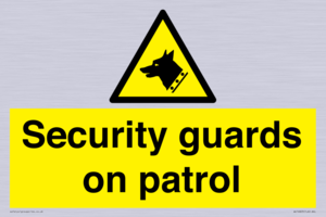 Security guards on patrol